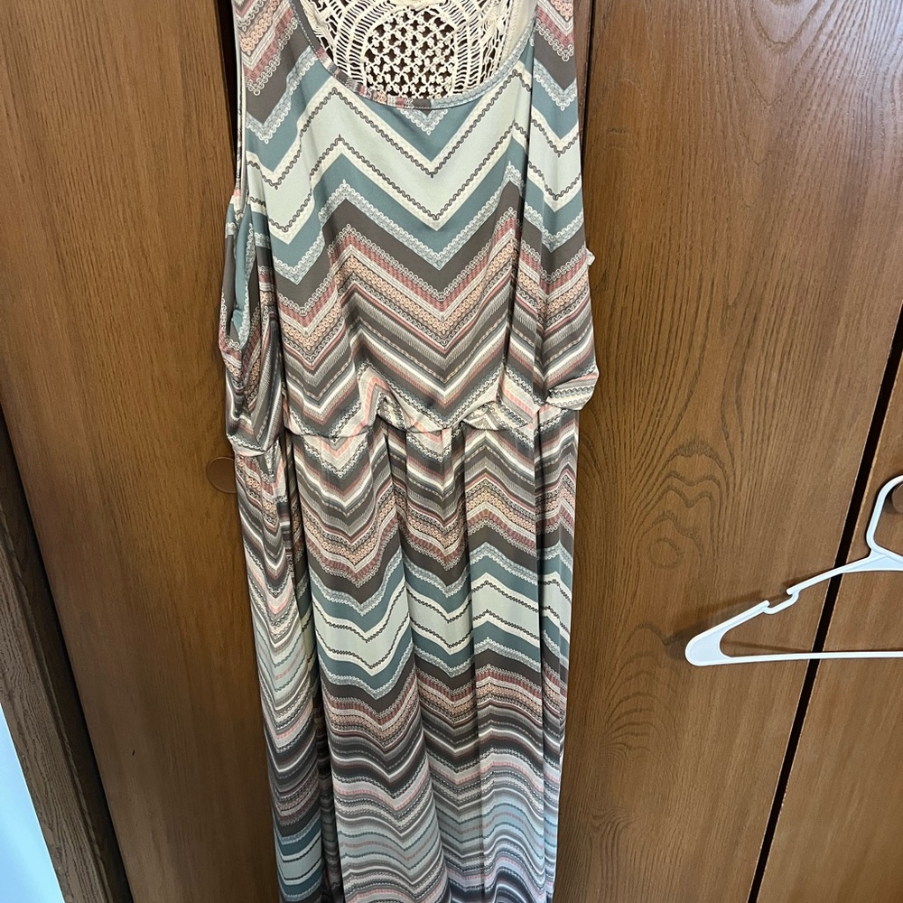 Maurice’s striped maxi dress 2x